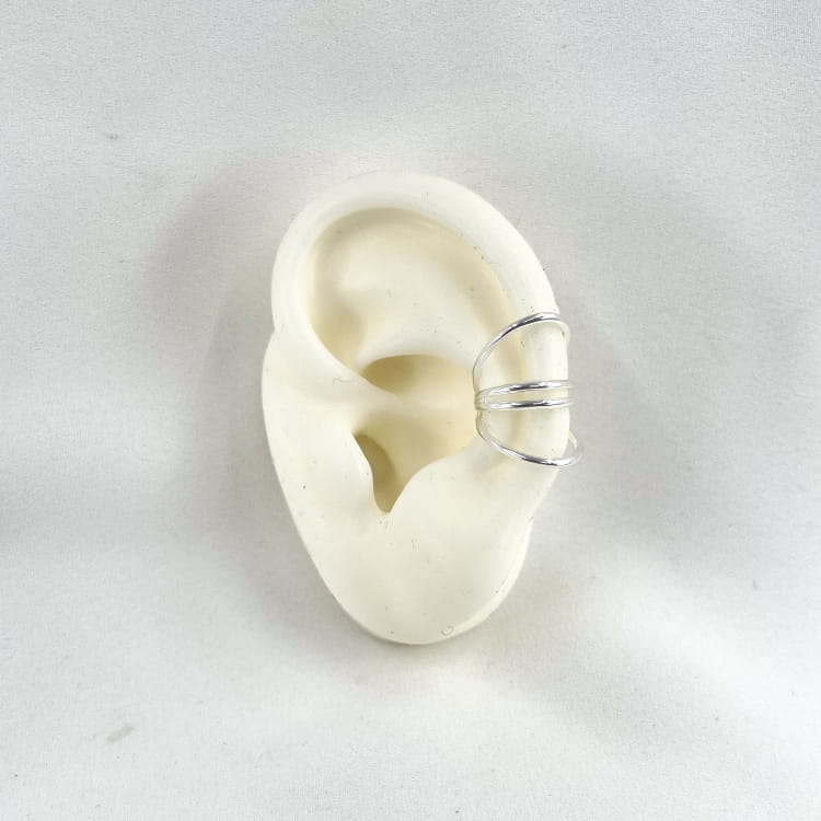 Bague oreille Elsa : Bague doreille composée de 4 anneaux. En argent 925