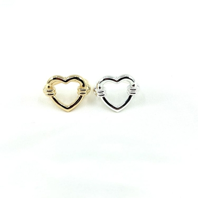 Bague Bella -Une jolie bague en forme de cœur, tout simplement ! En plaqué or 3 microns et en argent 925