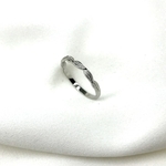 Bague fine en argent 925 motif plume