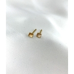 boucles d'oreilles puces en paqué or 3 microns motif coquillage