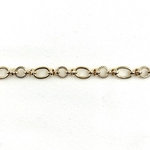 Mattis-Bracelet composé de maillons ovales lisses et de maillons ronds martelés. En plaqué or 3 microns