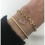Bracelet Milo rose porte-min