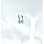 Boucles doreilles Kaa : Mini créoles serpent serties doxydes de zirconium. En argent 925 rhodié