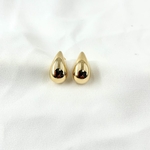 Maylis: Maylis: Boucles doreilles en forme de goutte deau. En plaqué or 3 microns