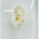 Earcuff Chlotide:  bijou doreille composé de 4 cercles de tailles différentes. En argent 925