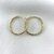 BO boucles d'oreilles Shirel créoles plaqué or martelée