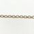bracelet - chaine de cheville maille ovale en plaqué or 3 microns