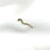 boucle d'oreille montante motif serpent en plaqué or 3 microns