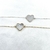 Bracelet Romeo : Bracelet orné d'un joli cœur en nacre. En plaqué or 3 microns et en argent 925.