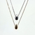 Collier Maylis : Collier composé d'une chaine fine et d'un joli pendentif en forme de goutte. En plaqué or 3 microns et en argent 925.