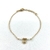 Bracelet Bianca plaqué or soleil perles eau douce perles dorées