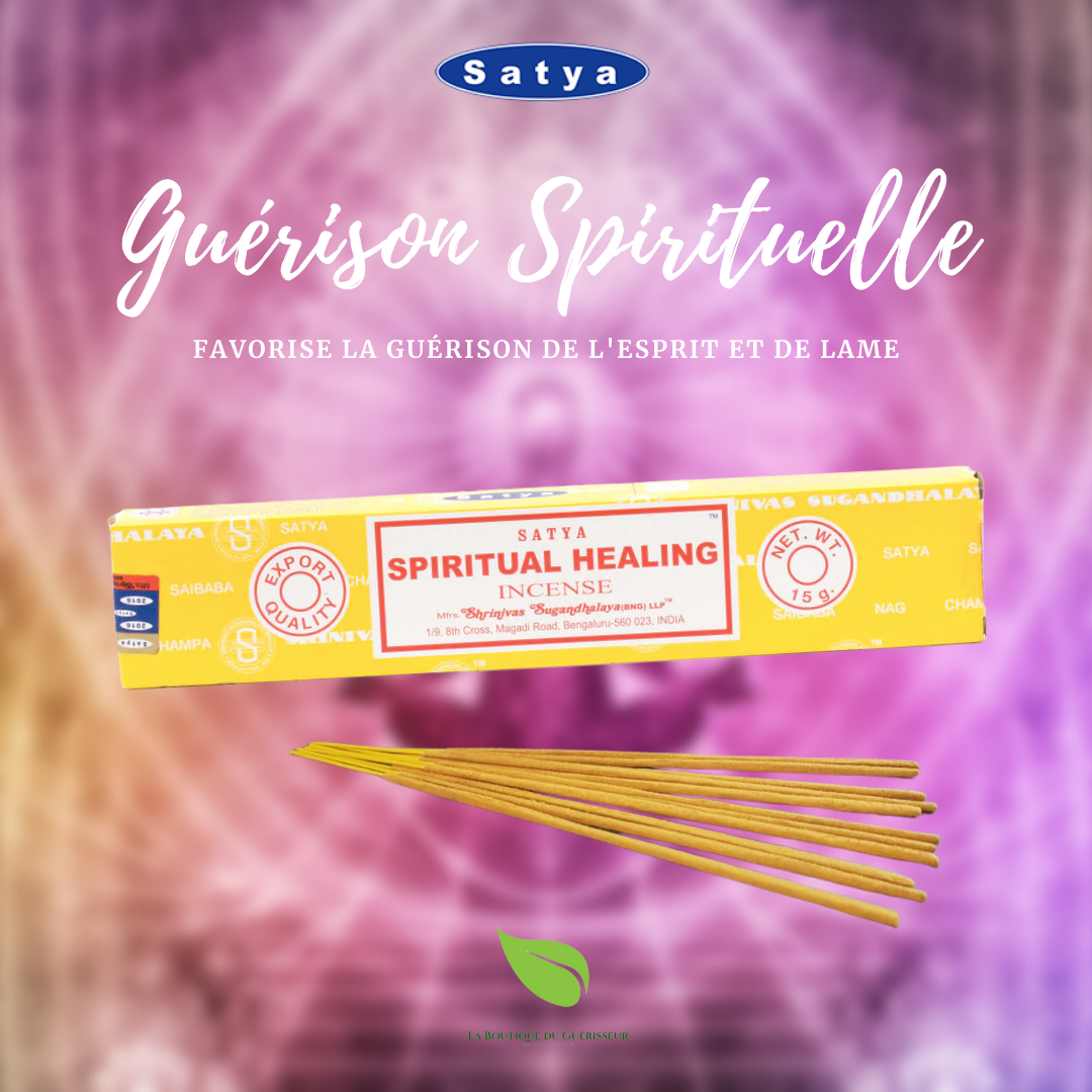 Encens Guérison Spirituelle - SATYA 15gr - Encens Naturels/Encens Indiens  SATYA - La Boutique du Guérisseur