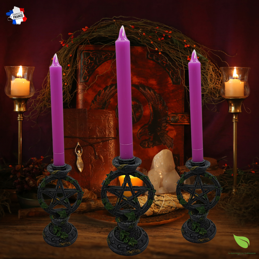 bougie rituel violet