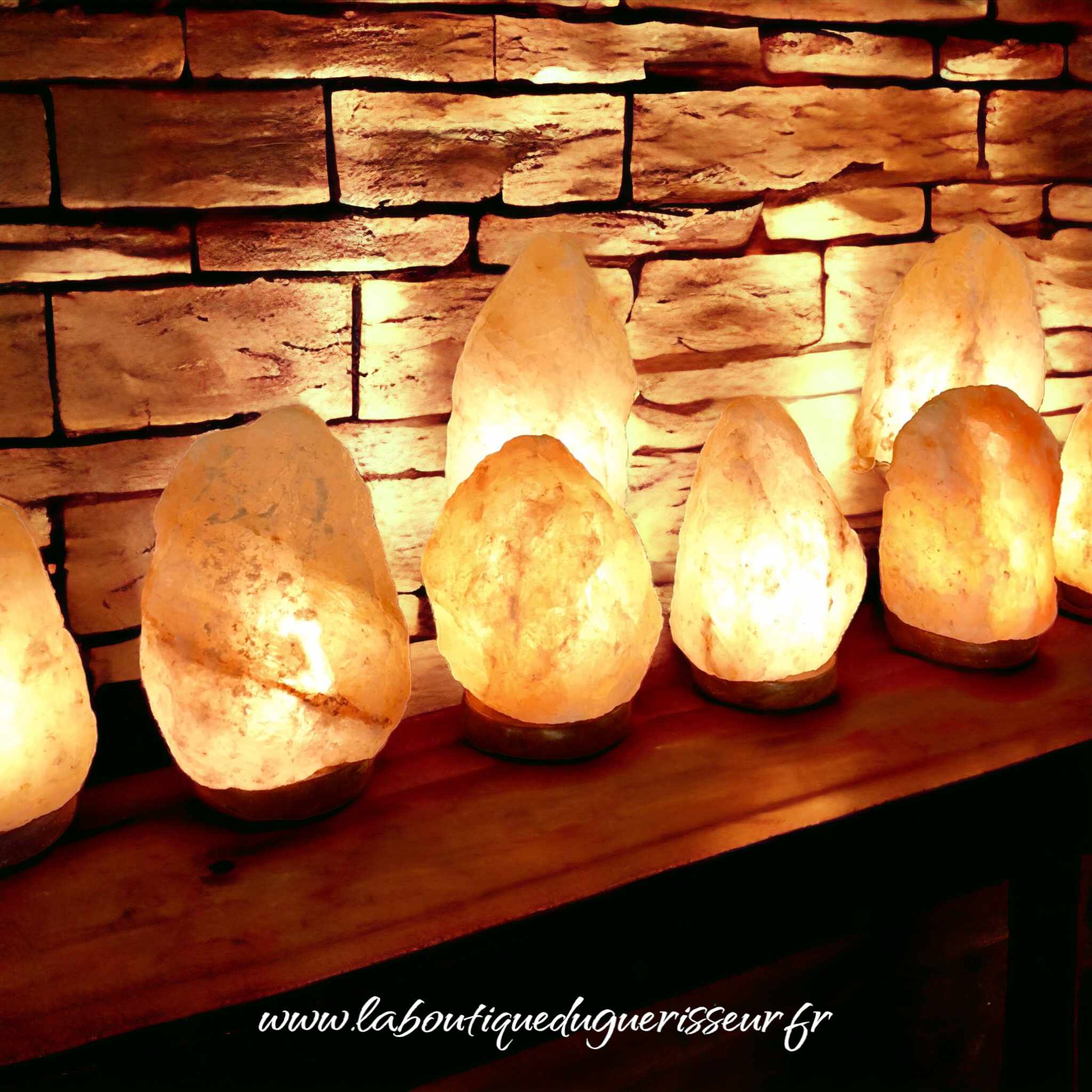Lampe Cristal de Sel de l'Himalaya 12cm/ 600g aux Vertus Purifiantes