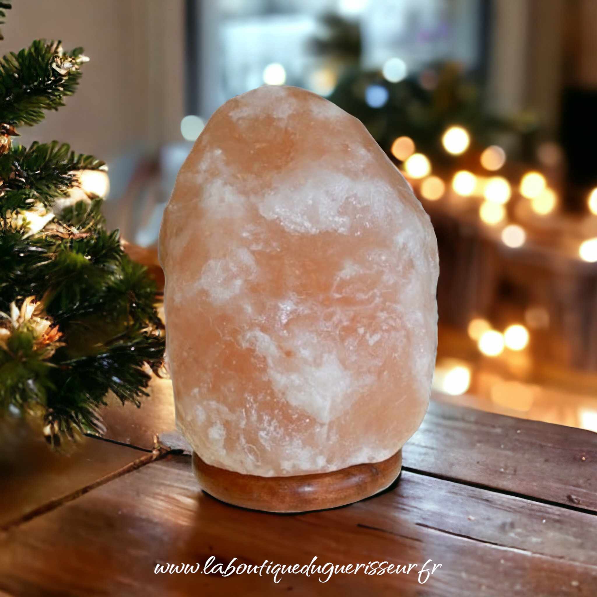 Lampe en cristal de Sel Rose de l'Himalaya - 1.5 à 10 kg - Ambiance Zen et Feng  Shui/Lampes de Sel de l'himalaya - La Boutique du Guérisseur
