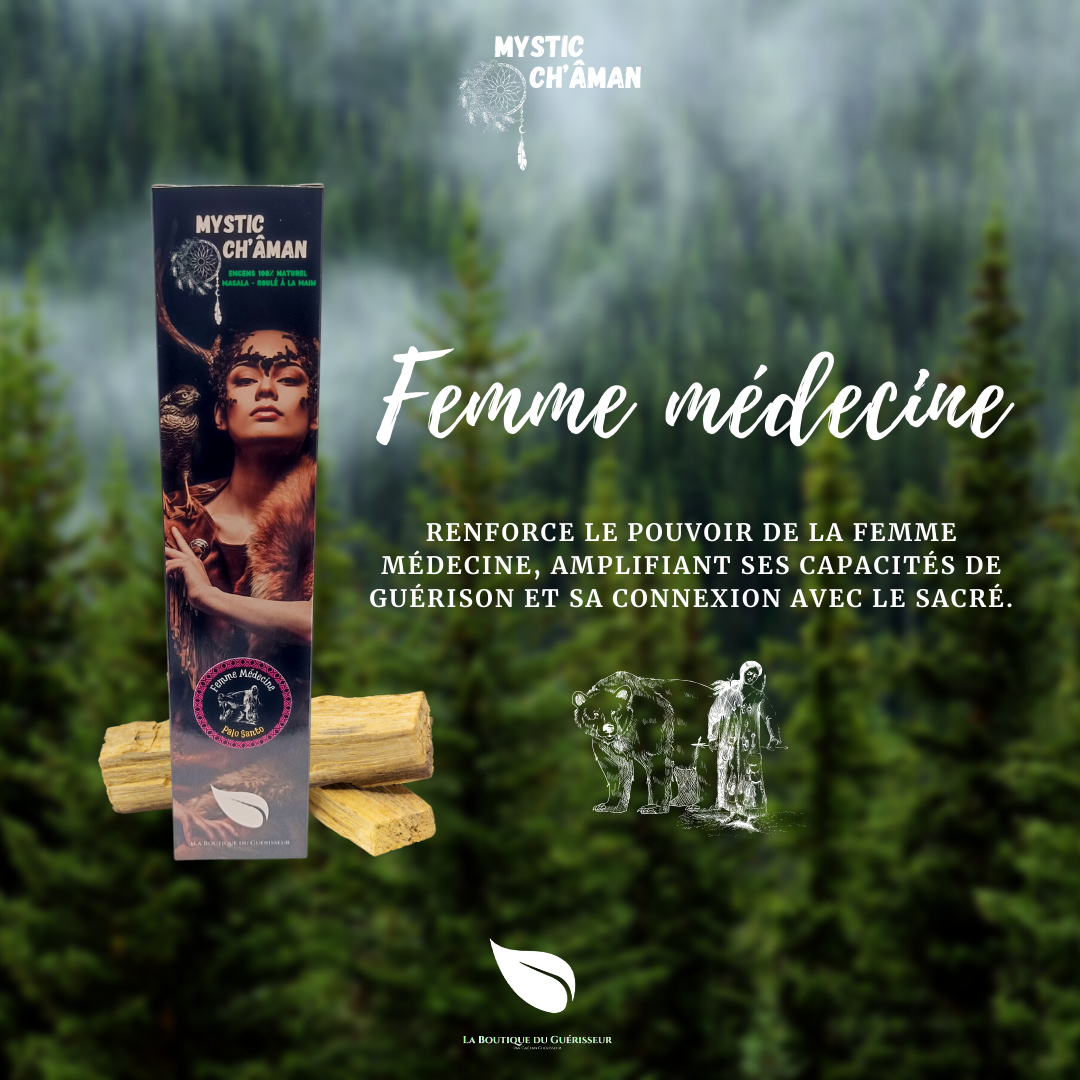 Encens Mystic Ch\'Âman by Gaétan Guérisseur - Femme Médecine
