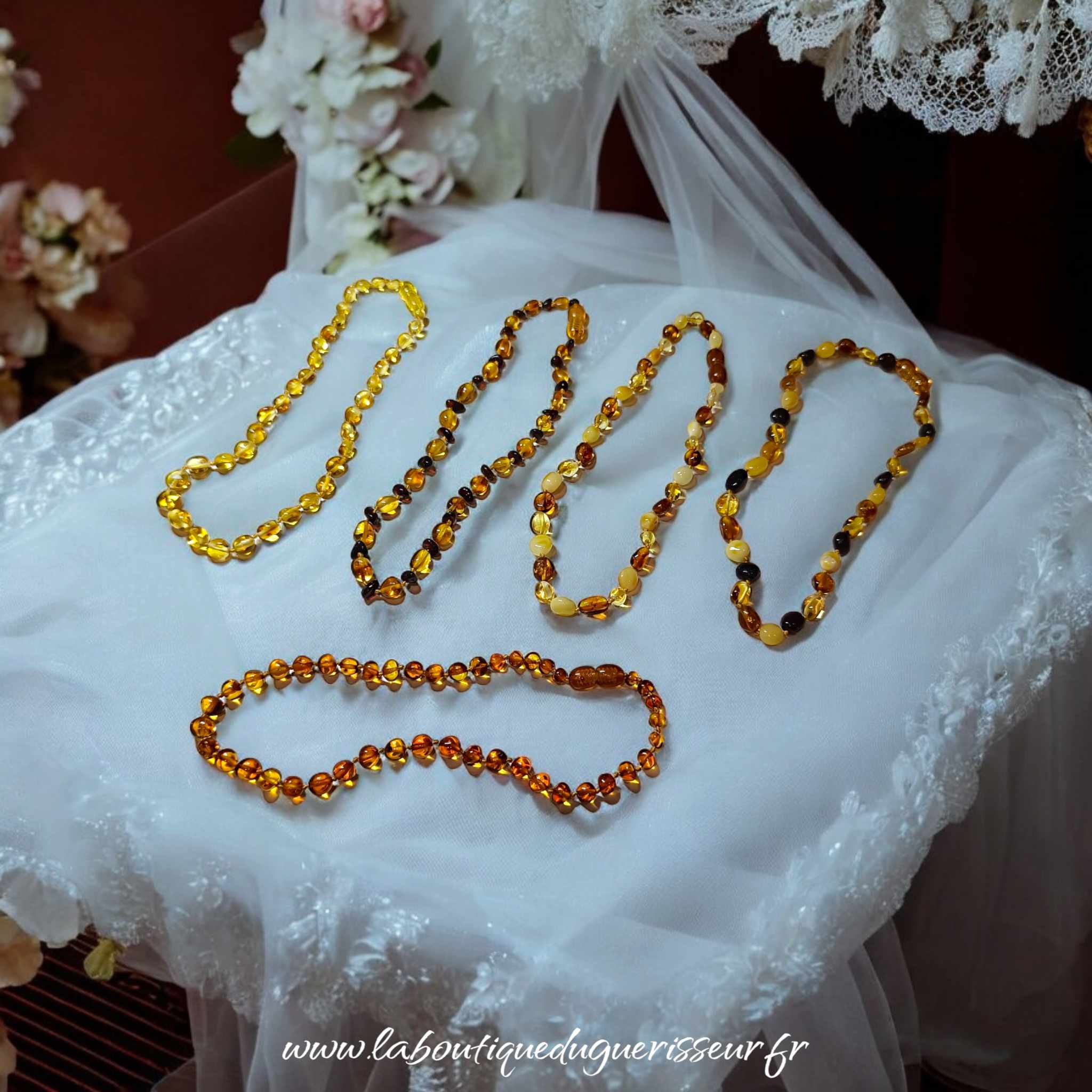 Collier en Ambre Baltique pour Bébé et Enfant
