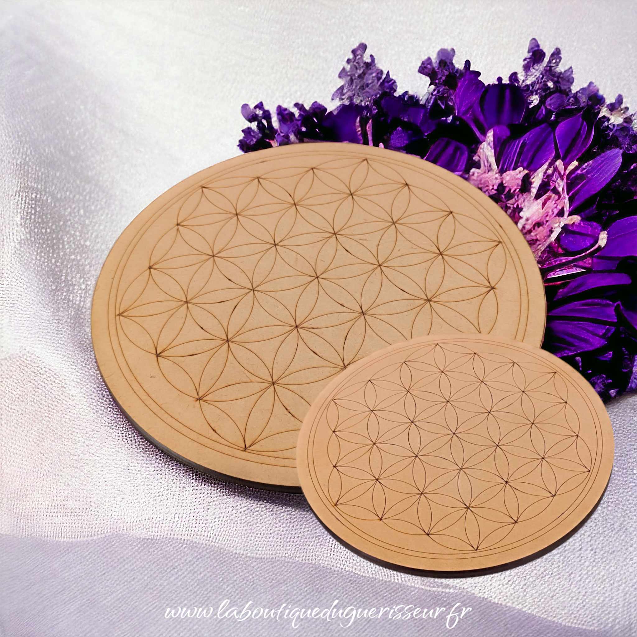 Plaque de rechargement gravée pleine en bois