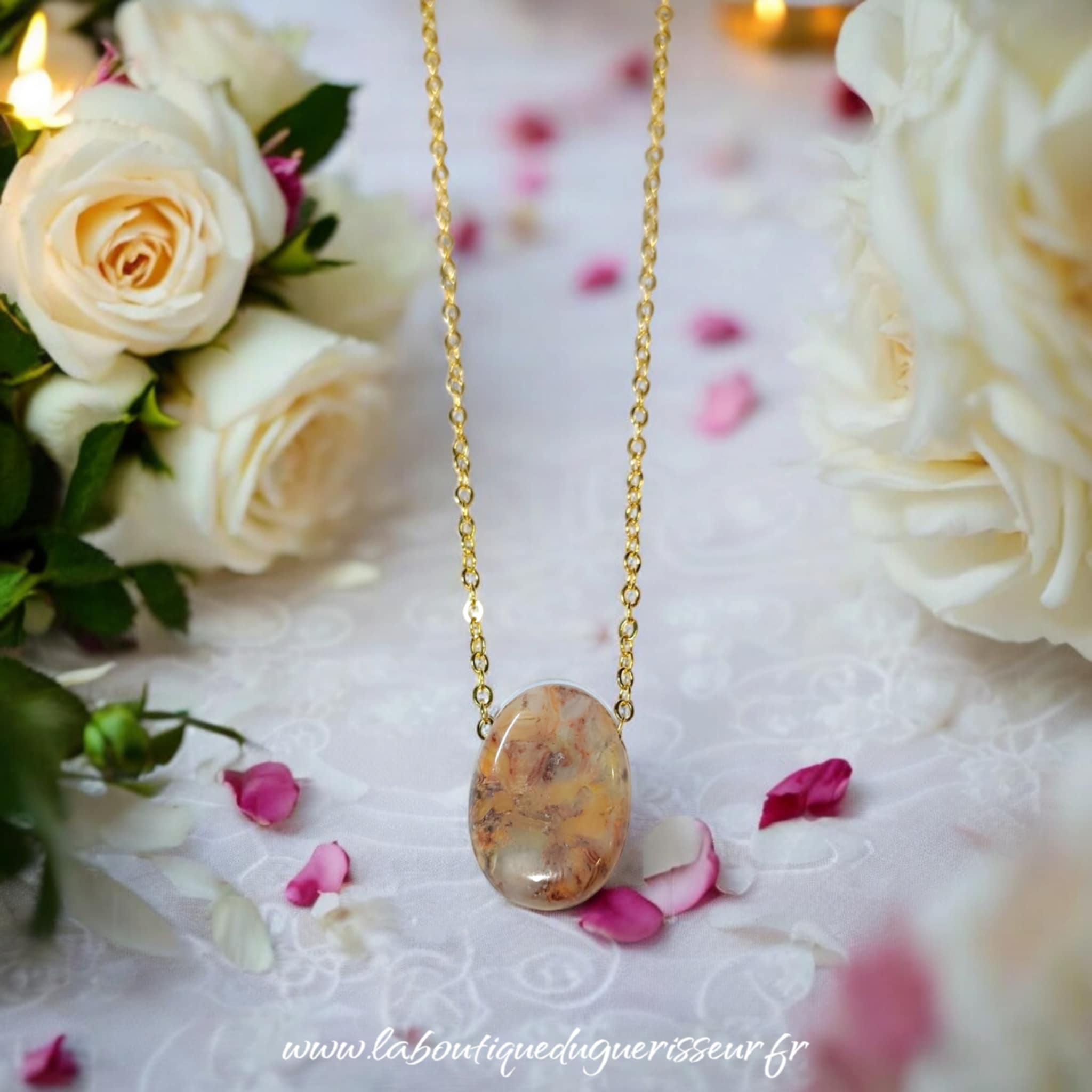 Collier en Agate du Mexique
