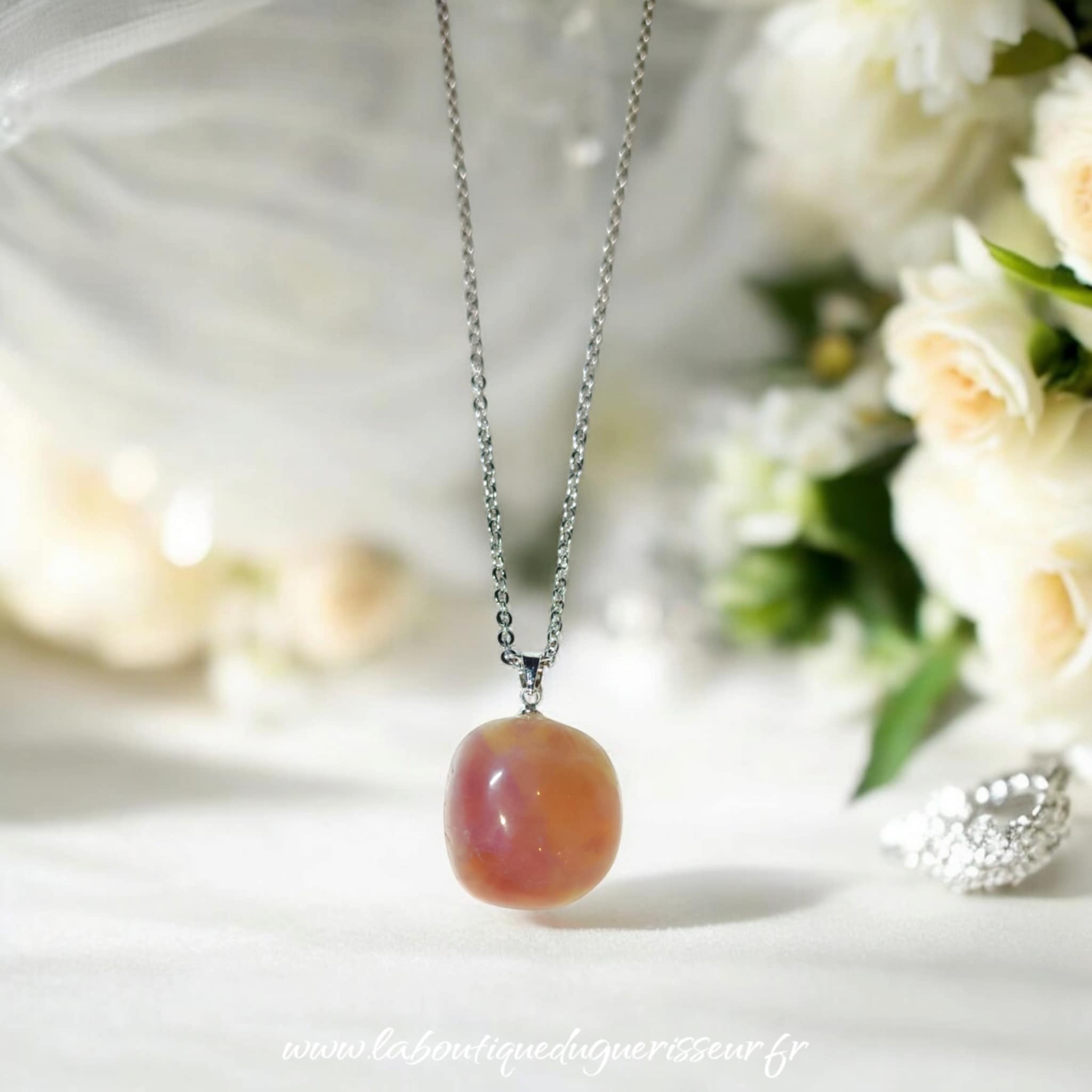 Collier en Fluorine Jaune et Violette