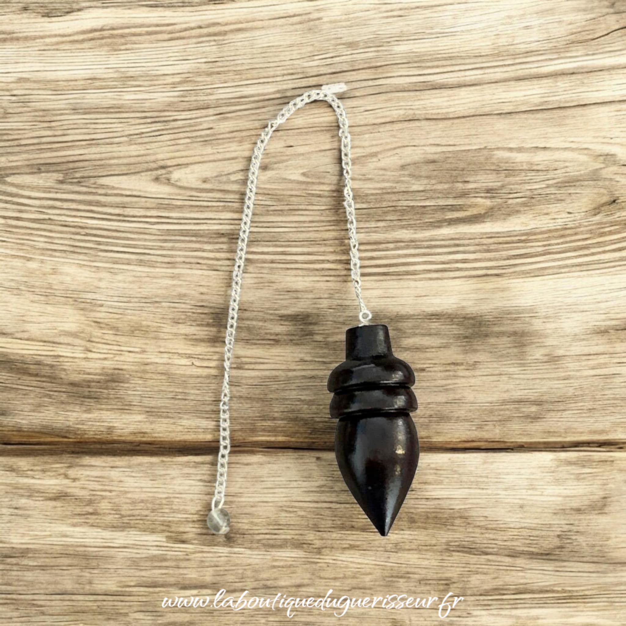 Pendule goutte en bois de rose