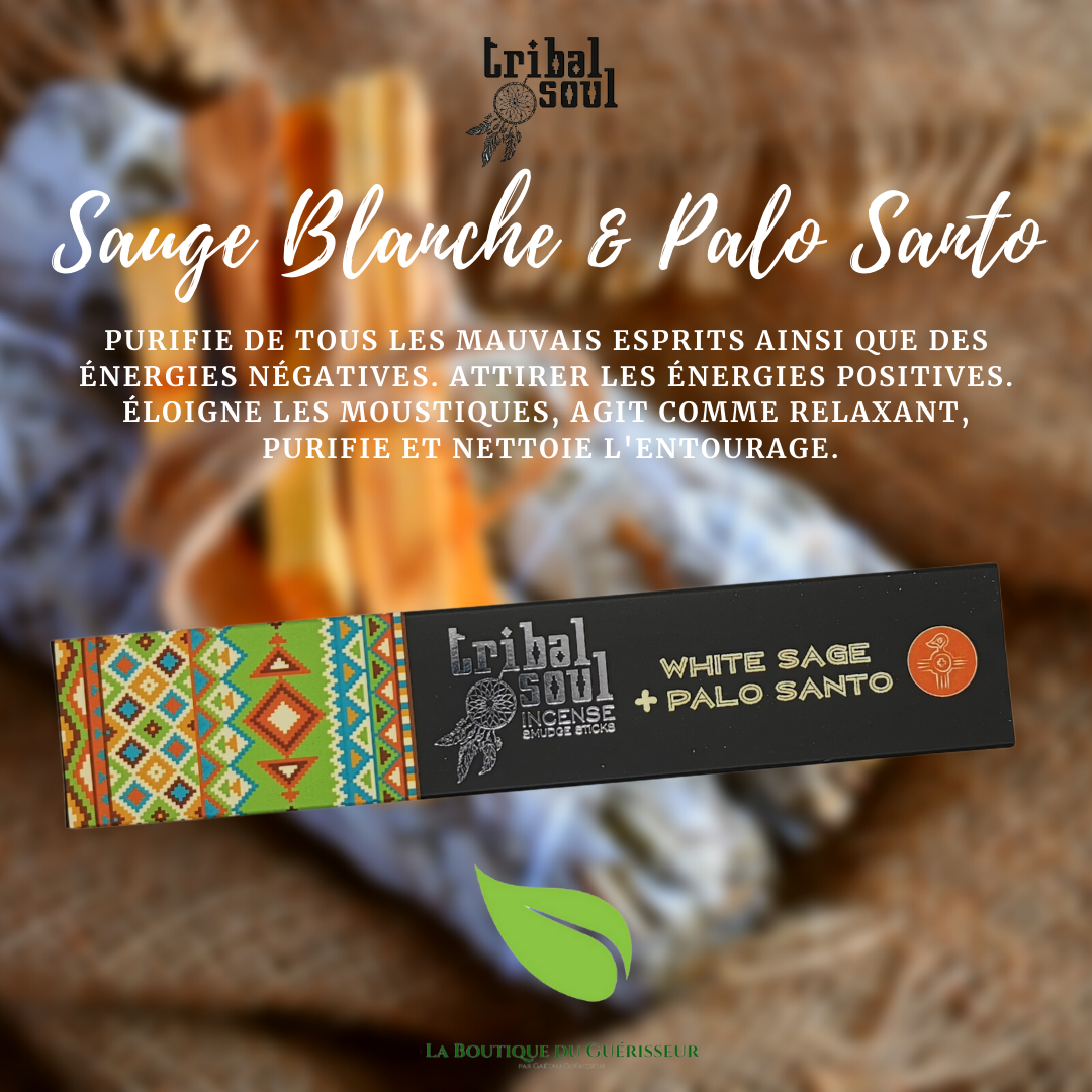 Encens TRIBAL SOUL - Sauge Blanche & Palo Santo
