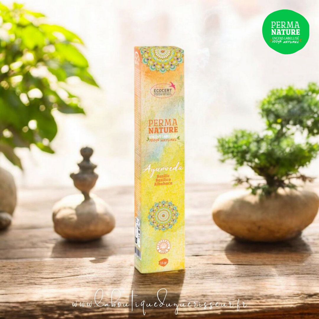 Encens PERMA-NATURE - Ayurveda Basilic Ecocert 15g