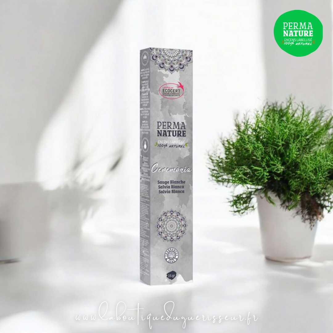 Encens PERMA-NATURE - Ceremonia Sauge Blanche Ecocert 15g