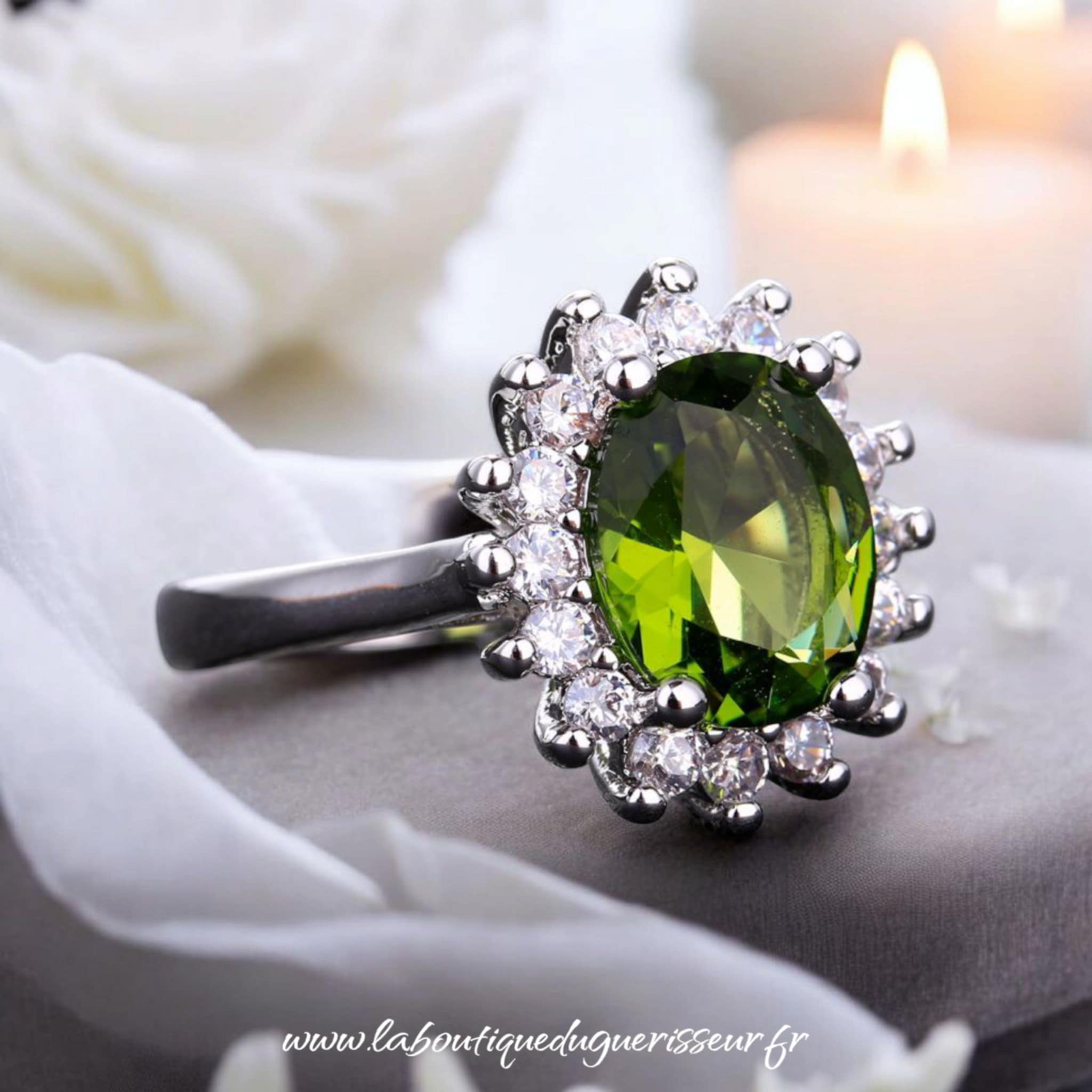 Bague en Argent 925 & Péridot