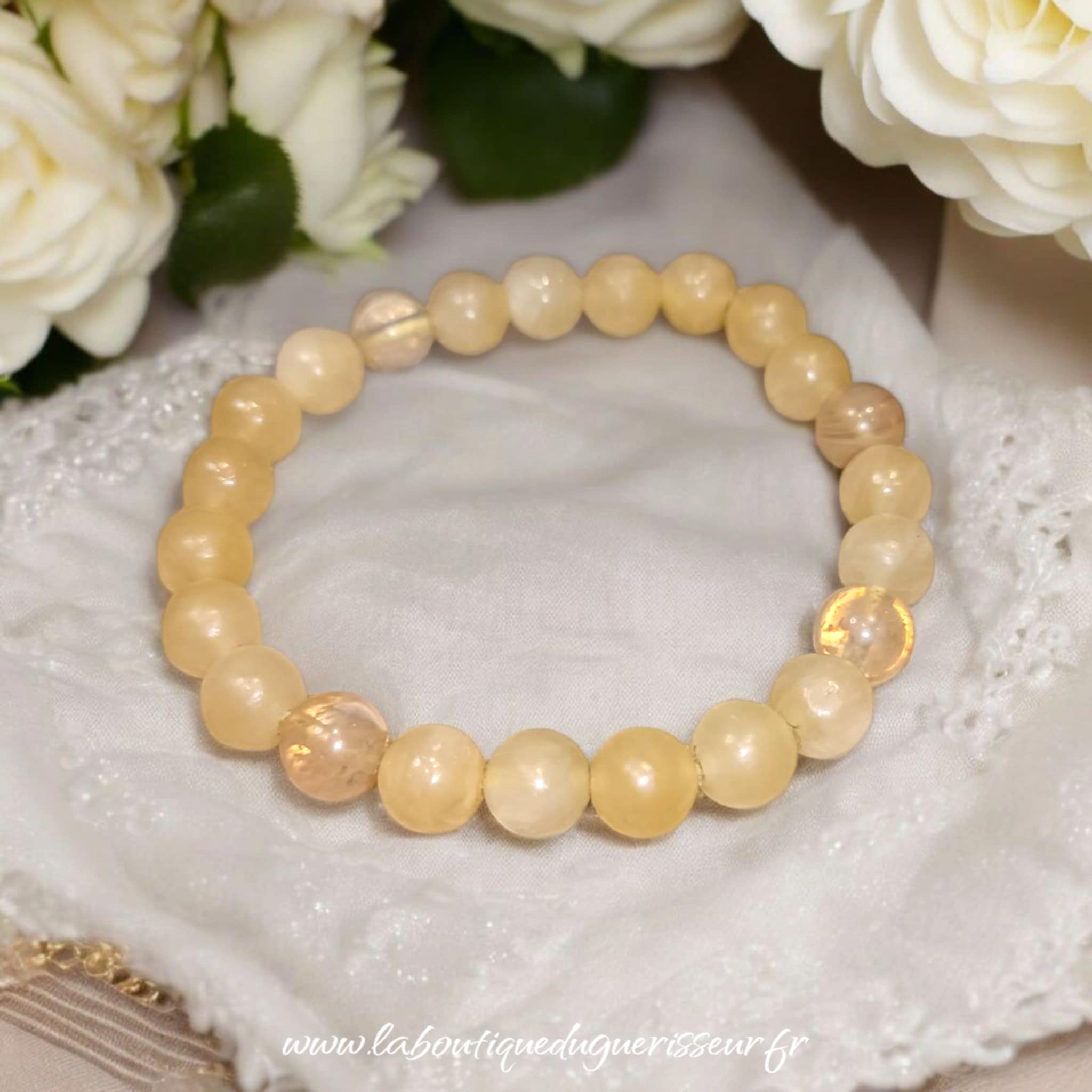 Bracelet en Calcite Orange