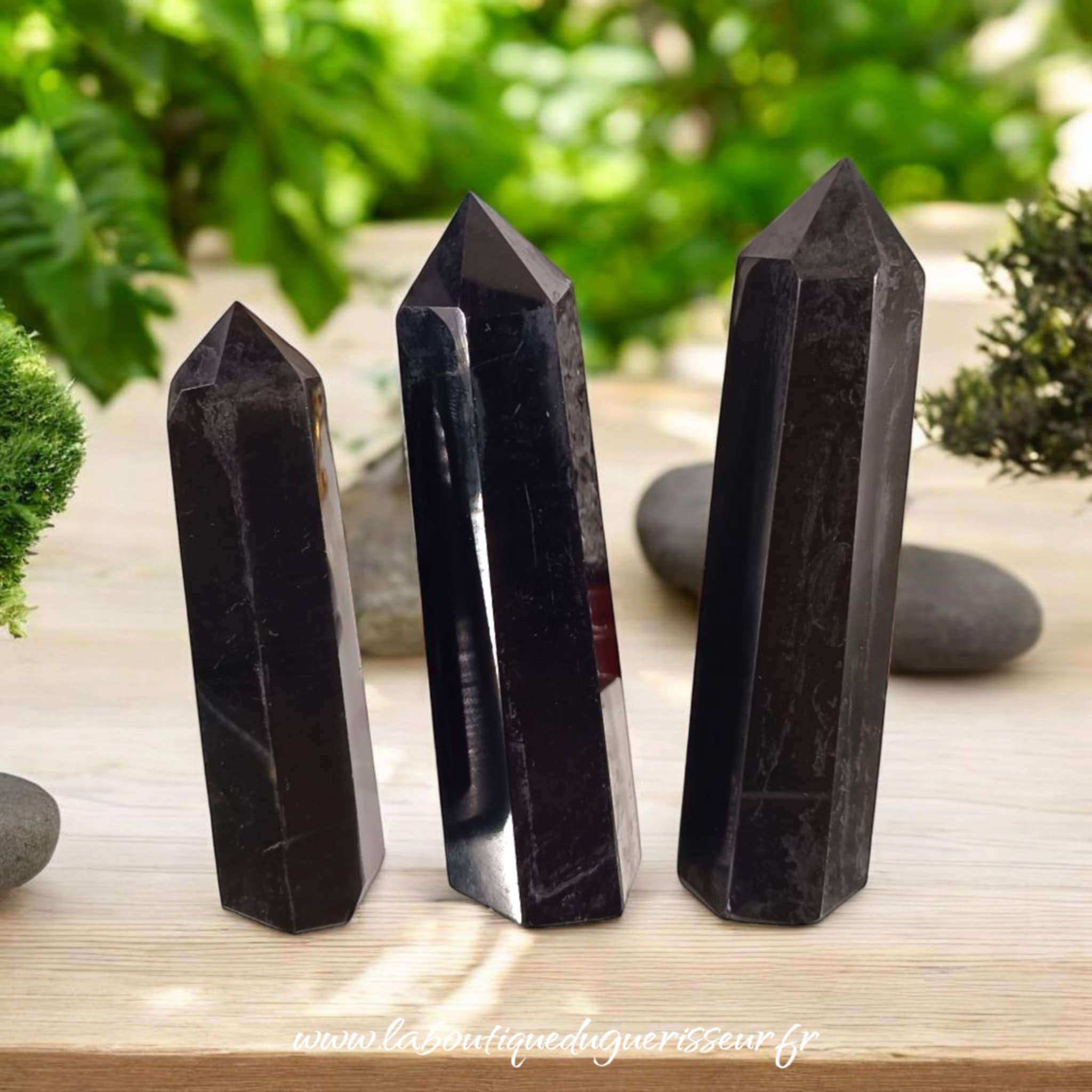 Pointes en Obsidienne Noire
