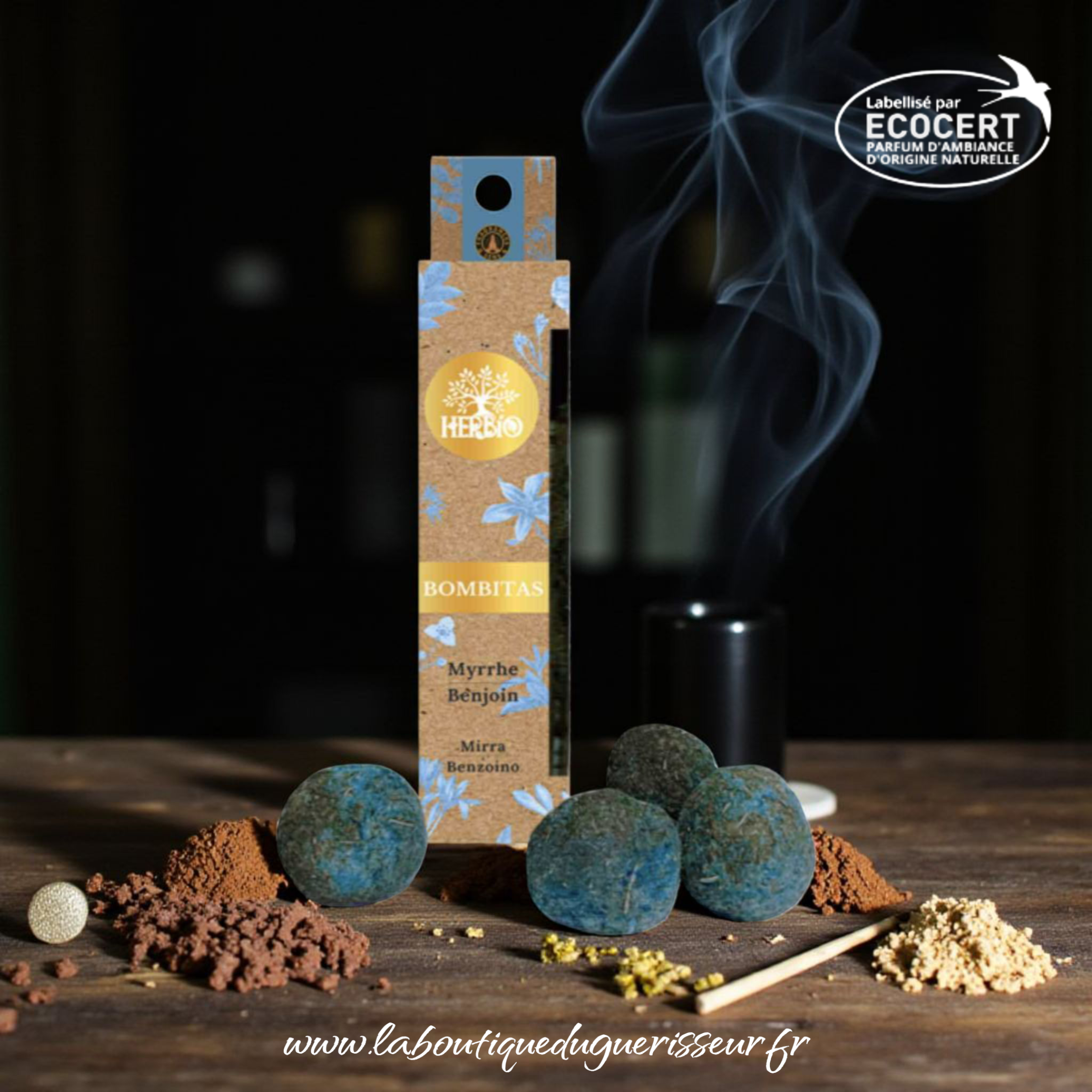 Encens Bombitas Herbio – Myrrhe Benjoin