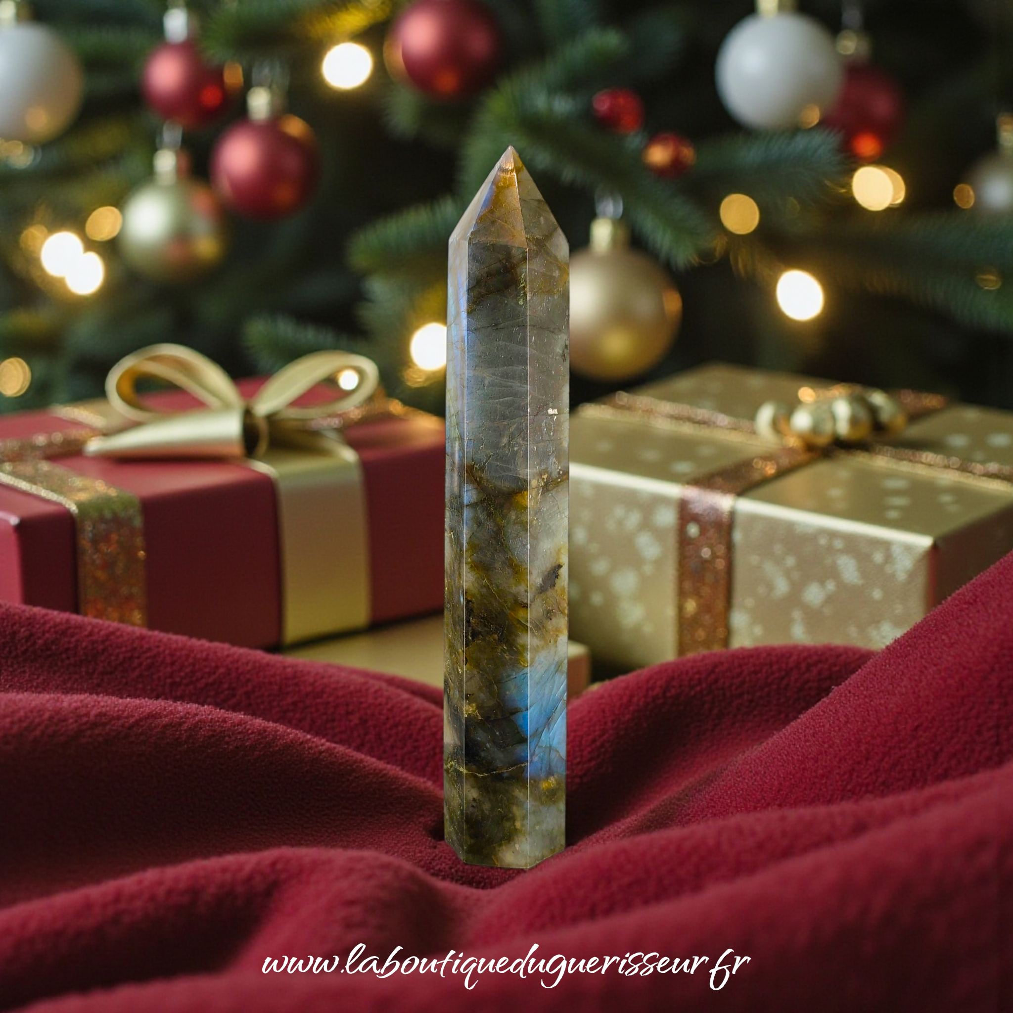 Pointe en Labradorite – 16 cm | 207 g