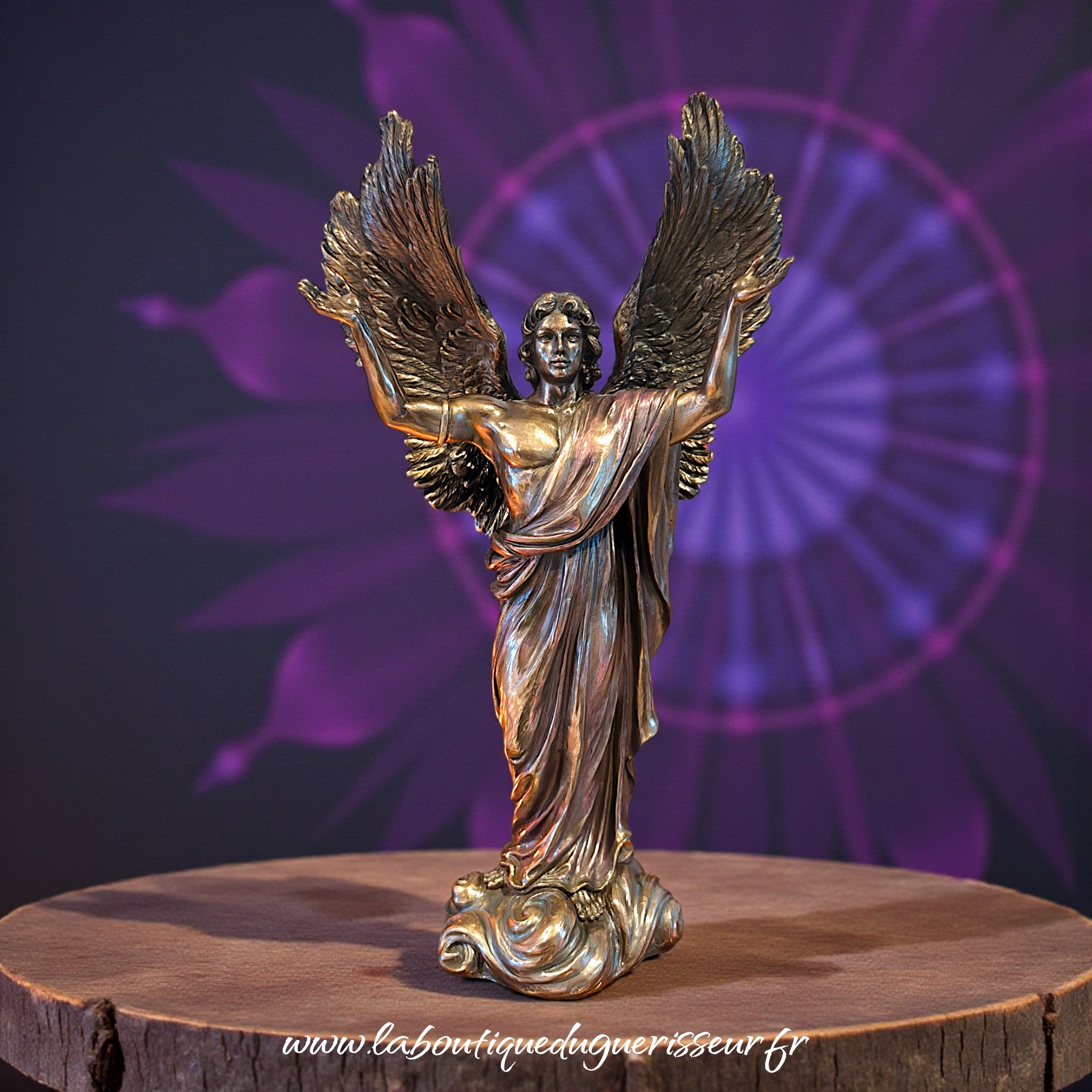 Statue de l\'Archange Métatron 37,5cm Bronze coulé à froid