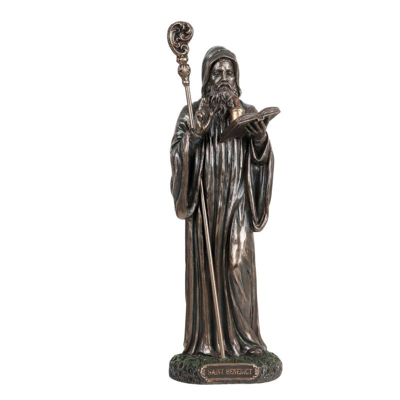 statue-bronze-coule-a-froid-de-saint-benoit-h-23-cm