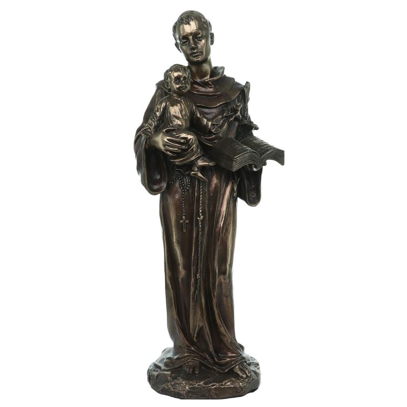 statue-bronze-coule-a-froid-de-saint-antoine-h-26-cm