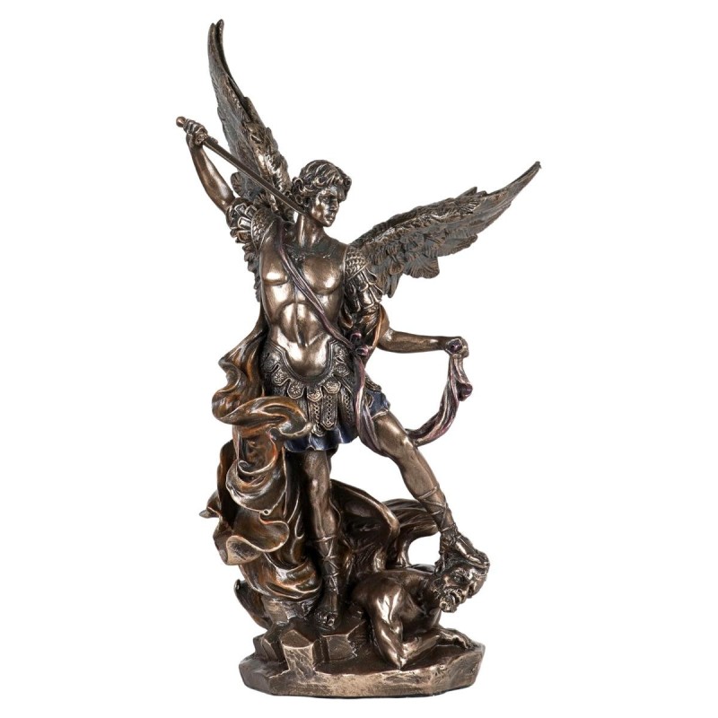 statue-bronze-coule-a-froid-de-saint-michel-avec-le-demon-plusieurs-tailles