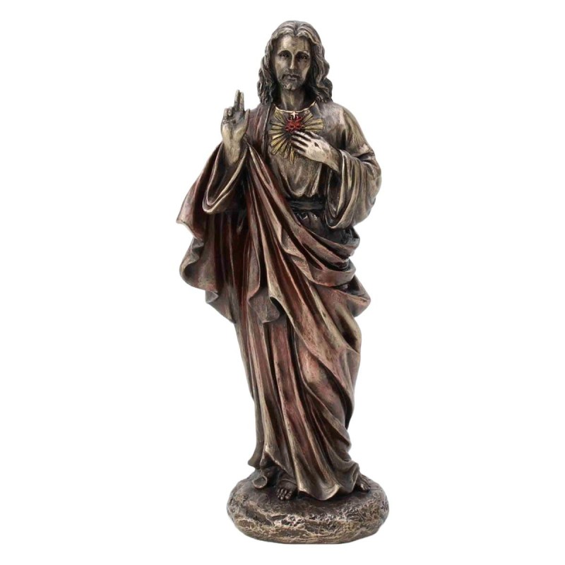 statue-bronze-coule-a-froid-du-sacre-coeur-de-jesus-h-21-cm