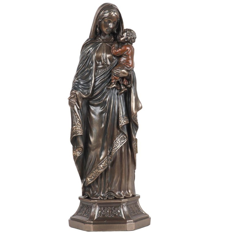 statue-bronze-coule-a-froid-trymptique-de-la-vierge-a-l-enfant-avec-representation-de-la-nativite-a-l-interieur-h-20-cm