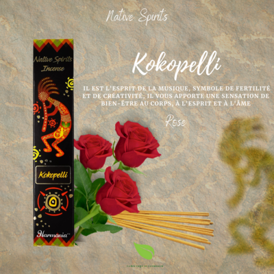 Encens Kokopelli Rose - Native Spirits
