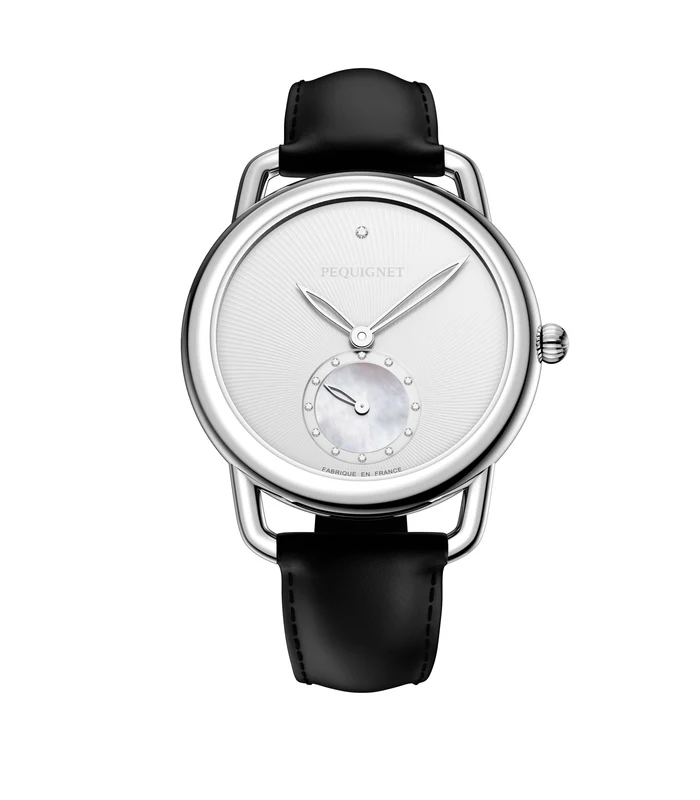 Montre Pequignet Equus Origine Boîtier acier, cadran argent