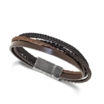 B3901803-1 bracelet-arizona-18mm-acier-gun-4-x-liens-cuir-marrontresse (1)
