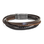 B3901803-2 bracelet-arizona-18mm-acier-gun-4-x-liens-cuir-marrontresse (1)