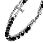 bracelet-acier-et-agates-noires-gothik-croix-celte-4mm (2)