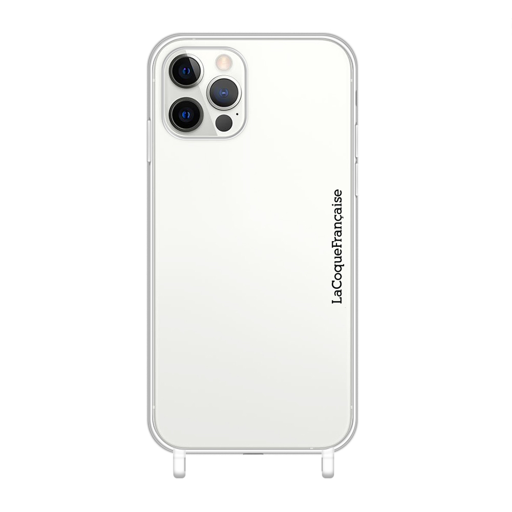 La Coque Française iPhone 12 PRO MAX transparente avec anneaux transparents en silicone