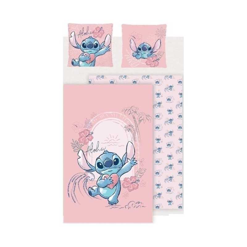 Parure Lit Enfant Stitch Pink - CHAMBRE/PARURE LIT 1 PERSONNE -  Fantastik-deco