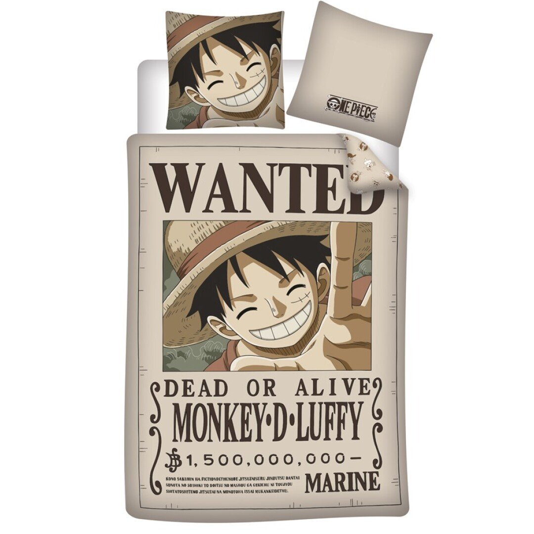 Parure Lit Enfant One Piece Luffy Wanted - CHAMBRE/PARURE LIT 1