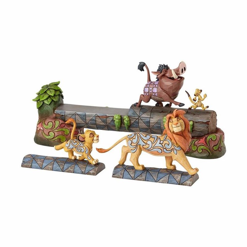 Figurine Roi Lion Timon, Pumba et Simba 38cm