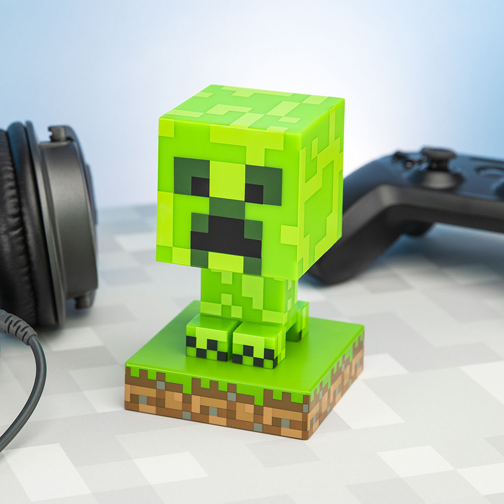 Lampe 3D Minecraft Creeper