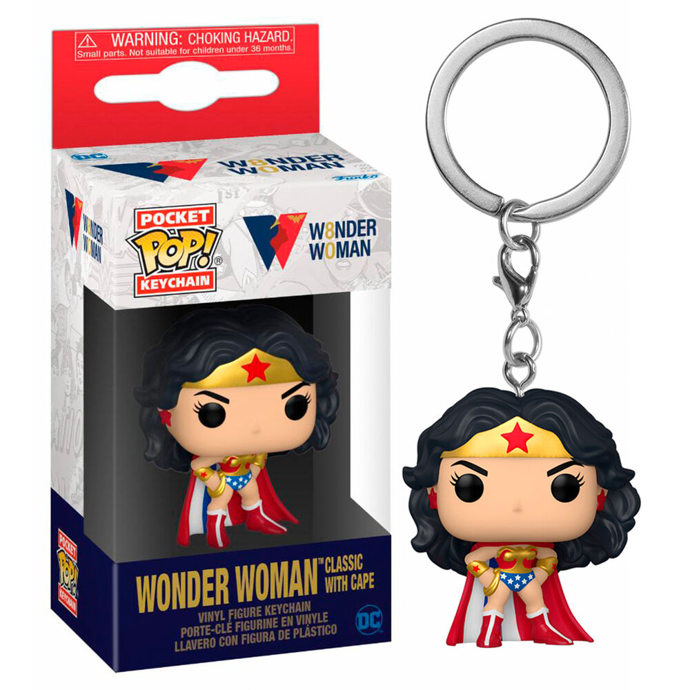Porte Clé POP Wonder Woman avec Cape